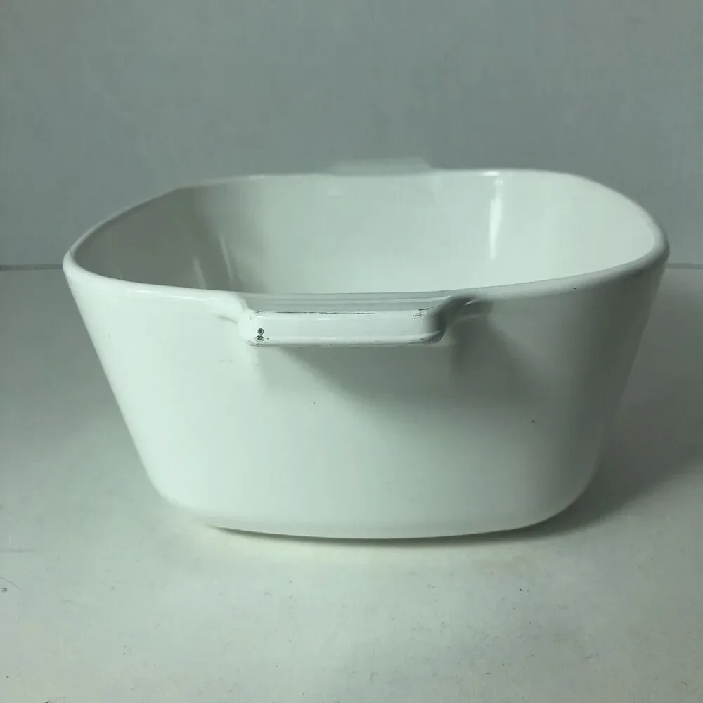Corning Ware‎ Casserole Dish Blue Cornflower Square P-1 3/4-B No Lid Vintage B4